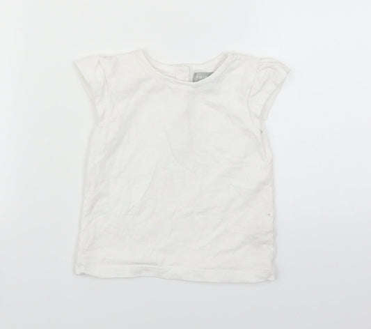 Primark Girls White   Basic T-Shirt Size 18-24 Months
