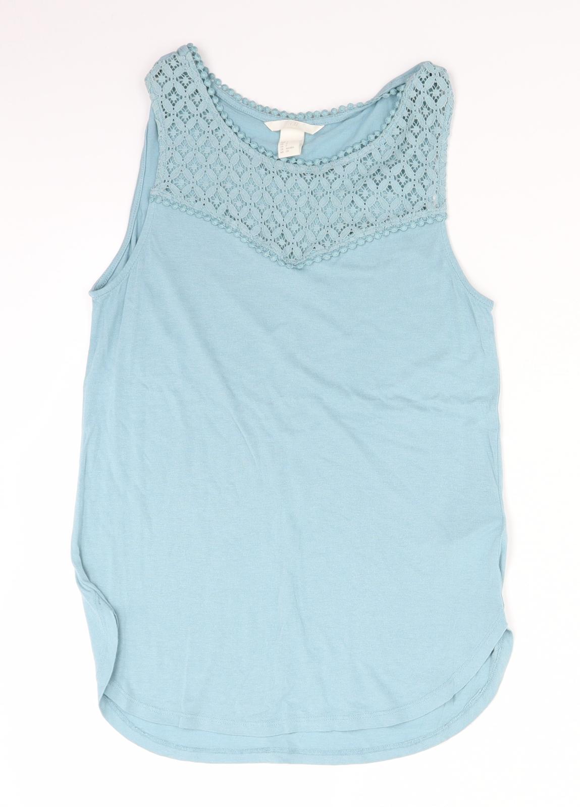 H&M Womens Blue   Basic Tank Size S