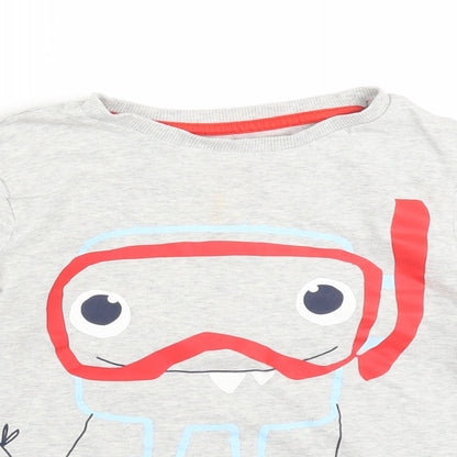 F&F Boys Grey   Basic T-Shirt Size 6-7 Years