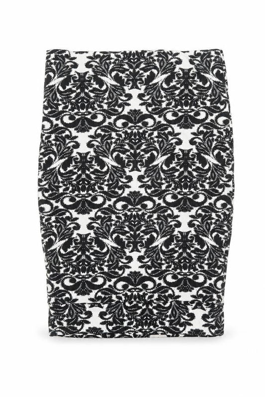 Papaya Womens White Geometric  Straight & Pencil Skirt Size 12
