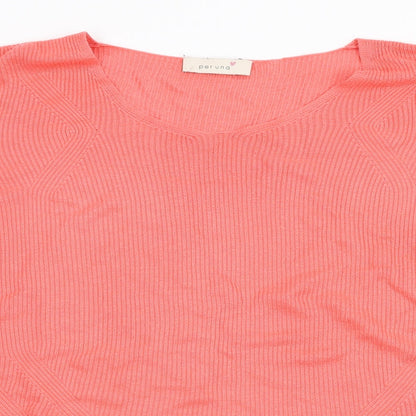 Per Una Womens Pink  Knit Pullover Jumper Size 14