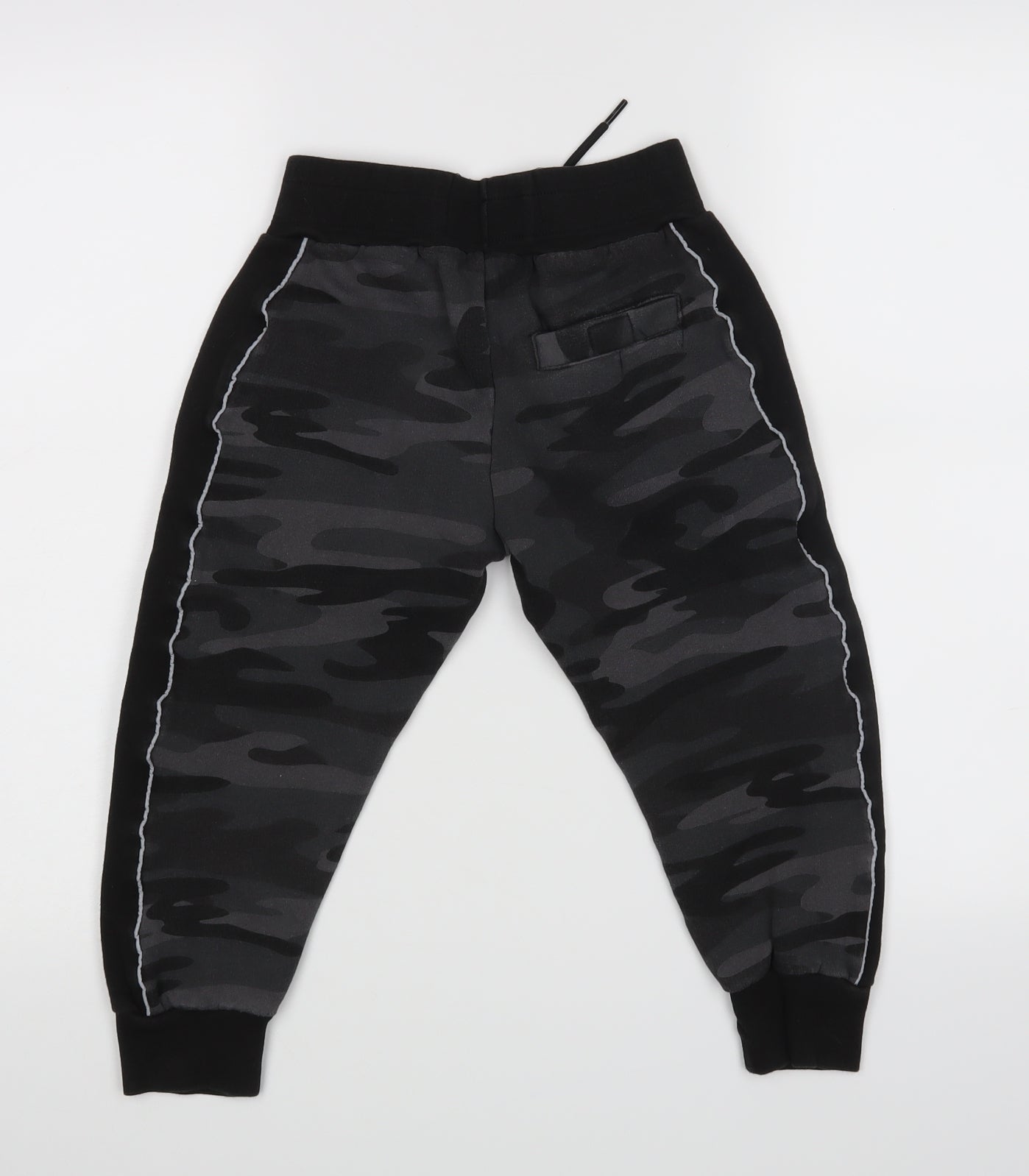 Ripstop Boys Black   Jogger Trousers Size S
