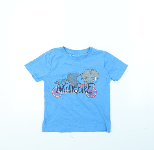 Nutmeg Boys Blue   Basic T-Shirt Size 5 Years  - Animal
