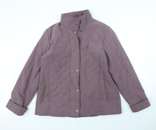 Elegance Womens Purple   Jacket Coat Size 16