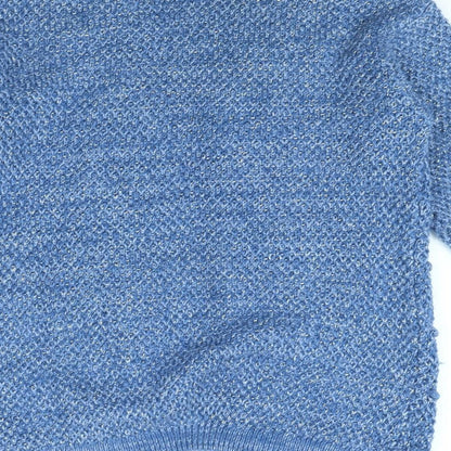 Brand and care label for George girls’ blue jacket, size 13, years