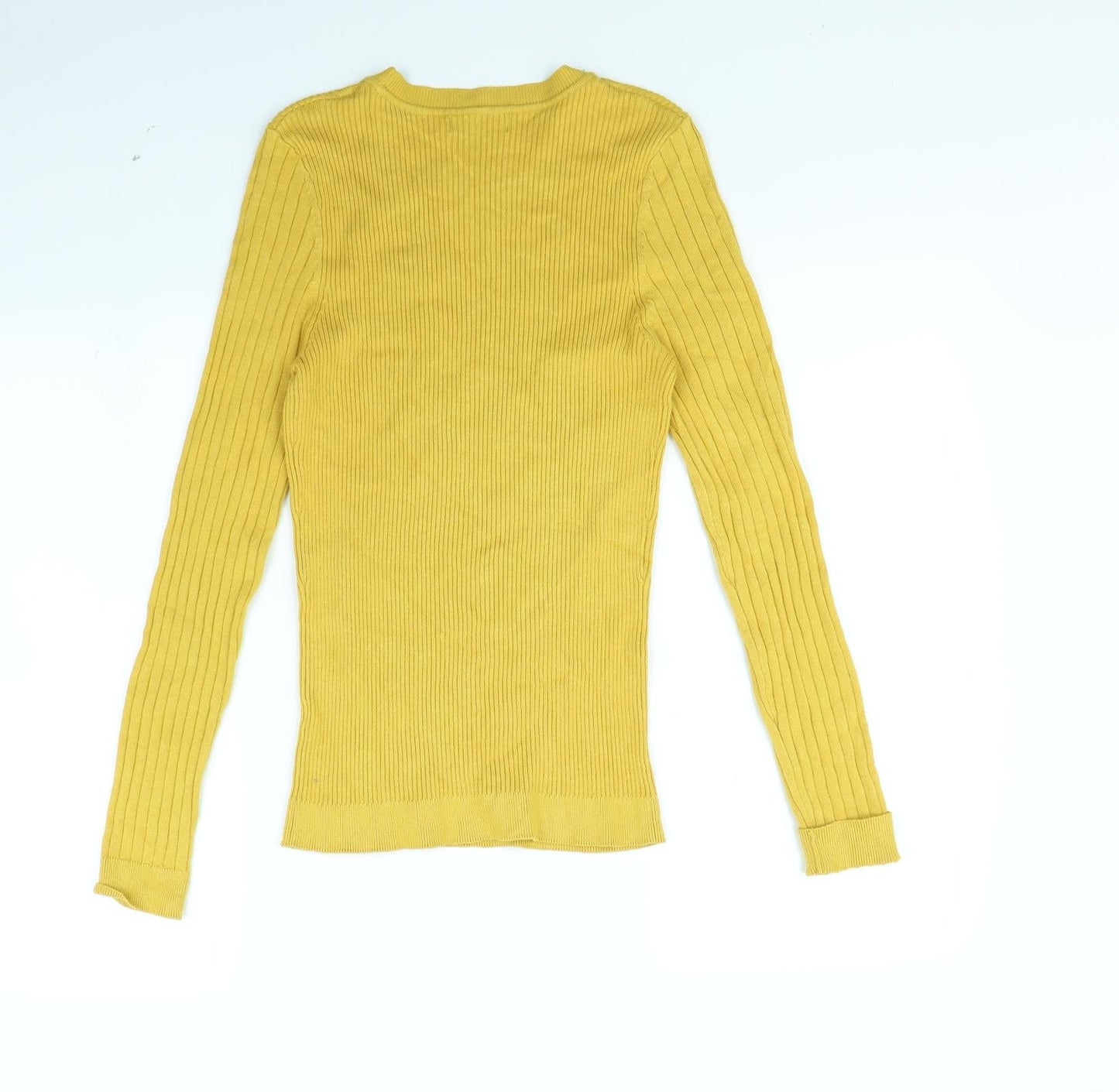 New Look Womens Yellow   Pullover Jumper Size 14