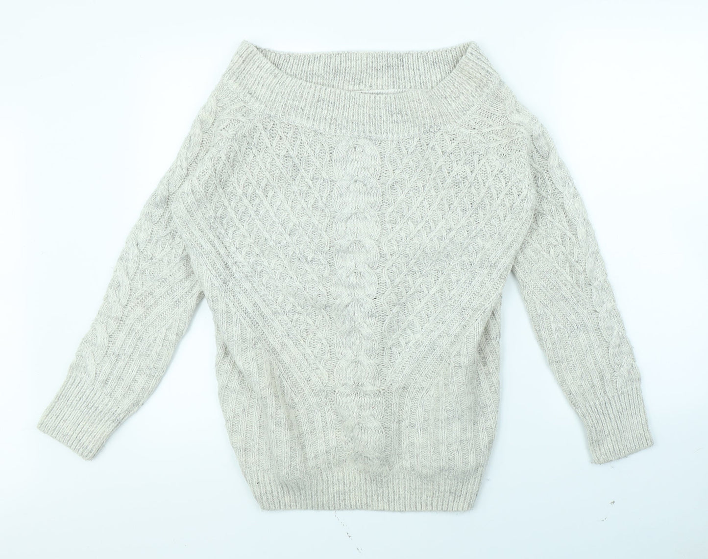 Papaya Womens Grey   Pullover Jumper Size M