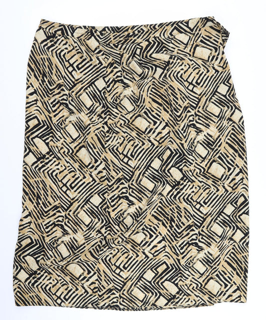 hammels Womens Brown  Rayon A-Line Set Size 8