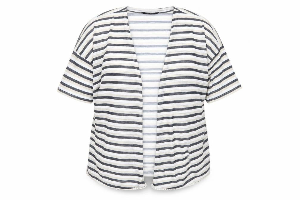 Dorothy Perkins Womens Beige Striped  Cardigan Jumper Size L