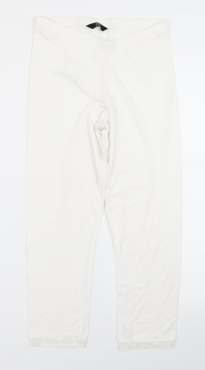 Preworn Womens White   Trousers  Size 8