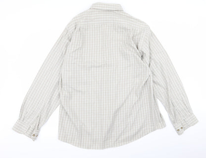 Preloved m&s Mens Brown    Button-Up Size 16 - Back
