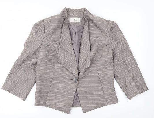 cc Womens Grey   Jacket  Size 12