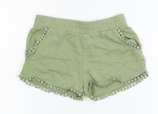 Matalan Girls Green    Sleep Shorts Size 6 Years