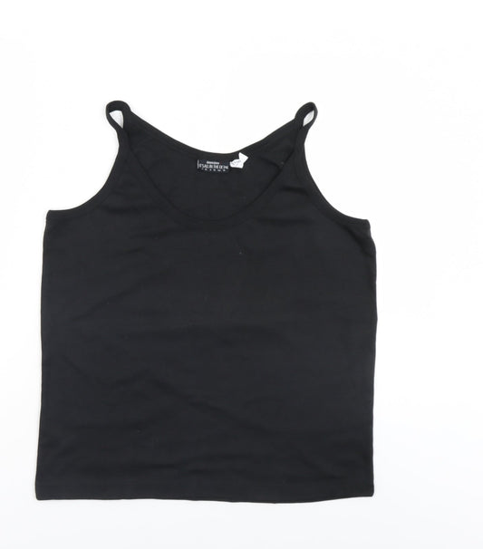 Dimentions Womens Black   Basic Tank Size XL