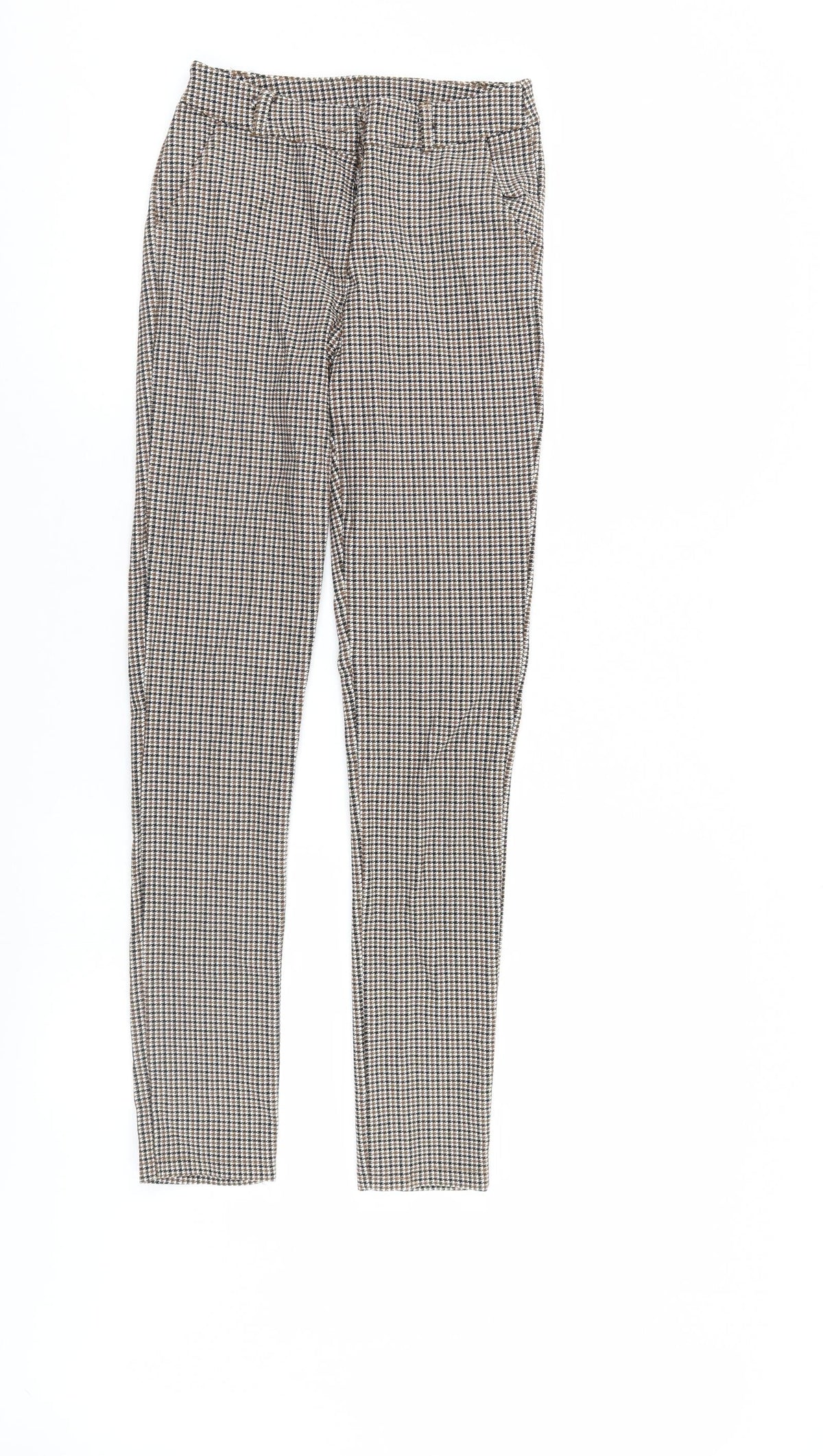 Preworn Womens Brown Herringbone  Trousers  Size S L28 in