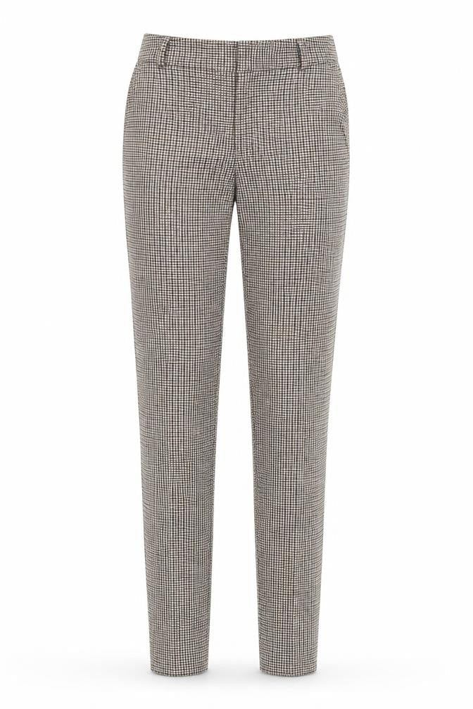 Preworn Womens Brown Herringbone  Trousers  Size S L28 in
