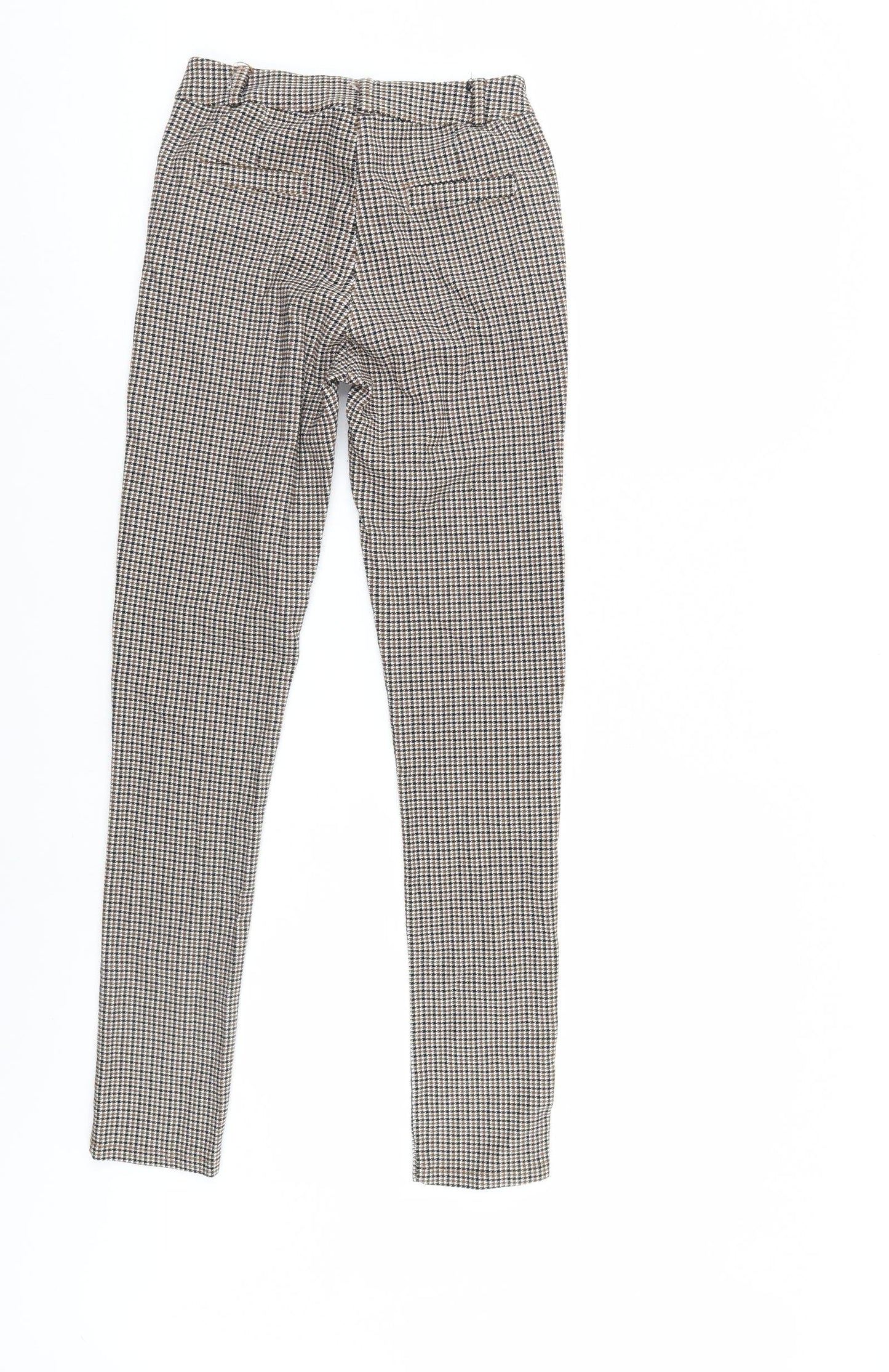 Preworn Womens Brown Herringbone  Trousers  Size S L28 in