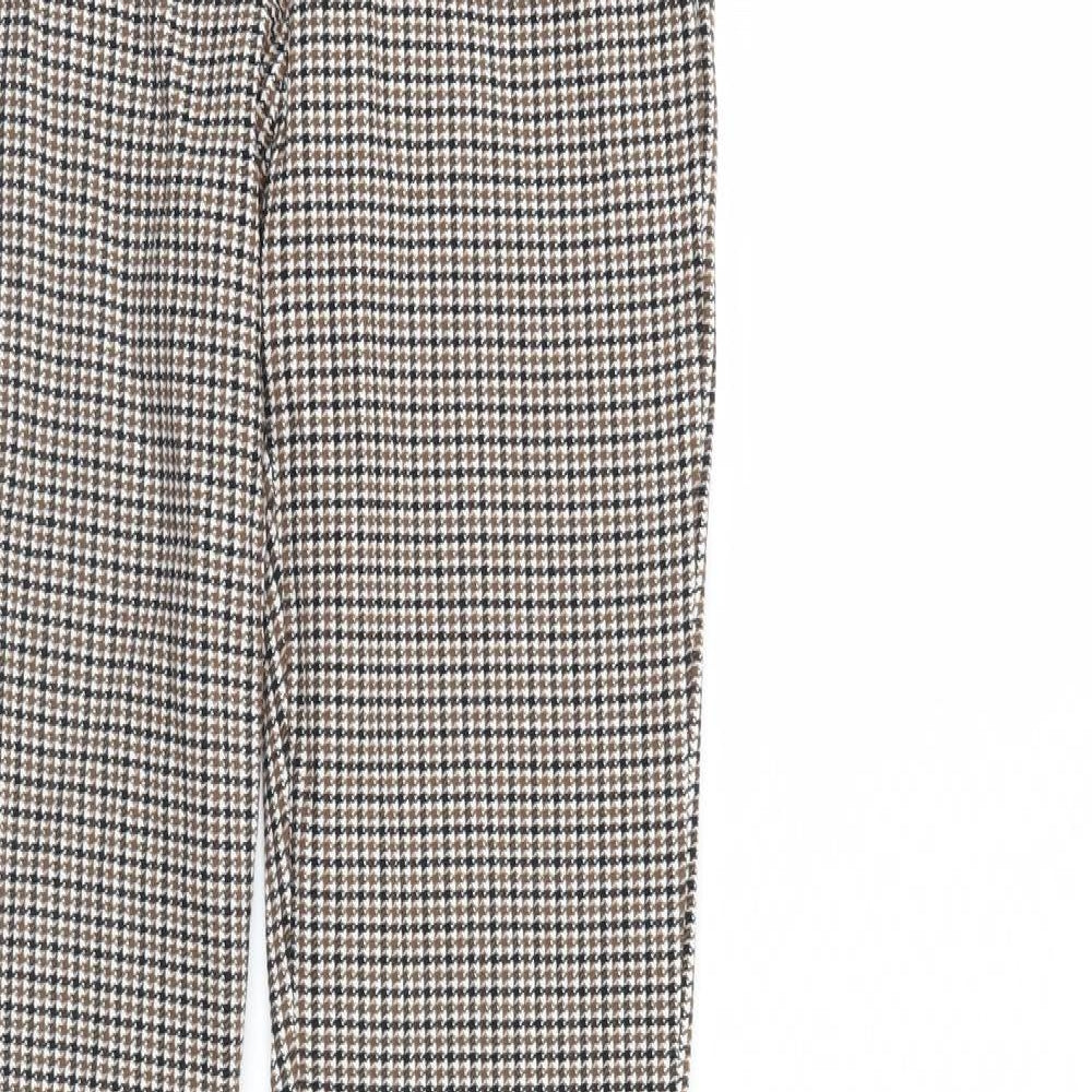 Preworn Womens Brown Herringbone  Trousers  Size S L28 in