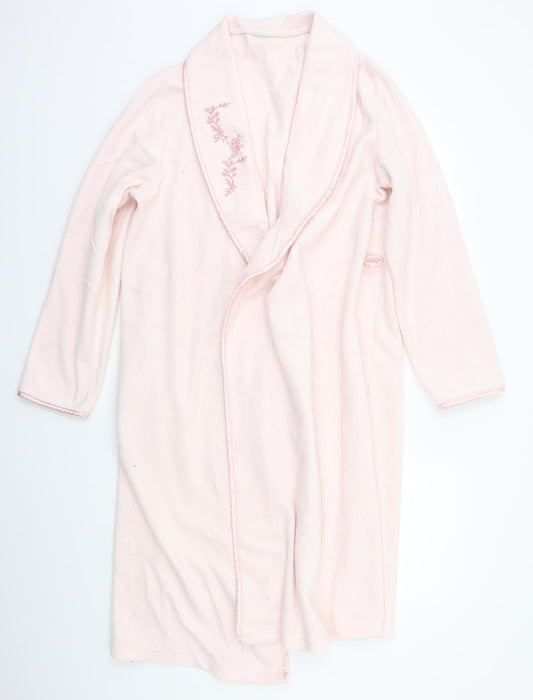 Damart Mens Pink Solid   Robe One Size