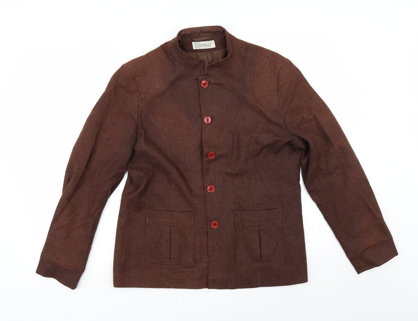 Slimma Womens Brown   Jacket  Size 14