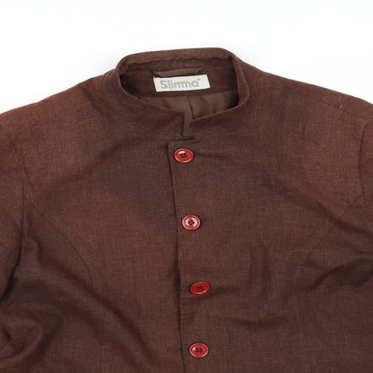 Slimma Womens Brown   Jacket  Size 14