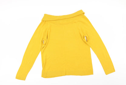 Preloved TU Womens Yellow   Pullover Jumper Size 14 - Back