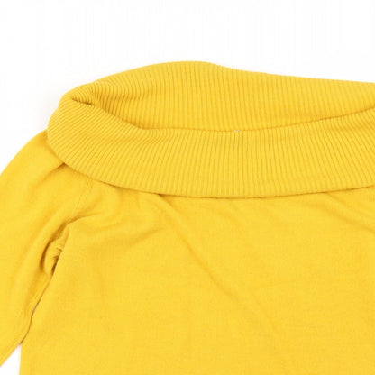 Preloved TU Womens Yellow   Pullover Jumper Size 14 - Detail