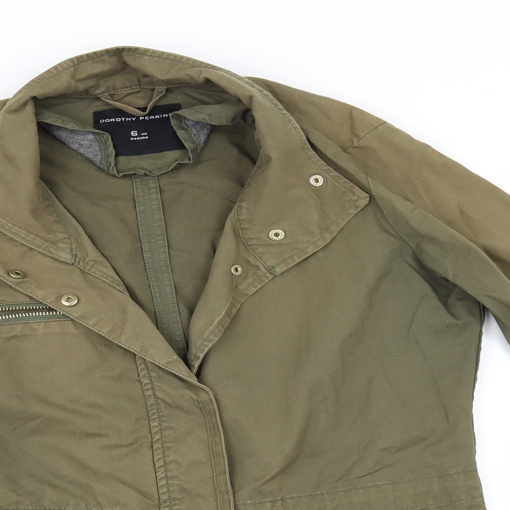 Dorothy Perkins Womens Green  Denim Jacket  Size 6