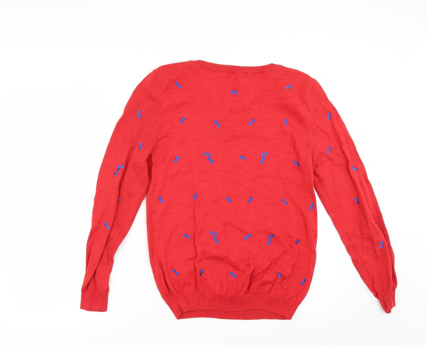 E-vie Womens Red Geometric   Jumper Size 16