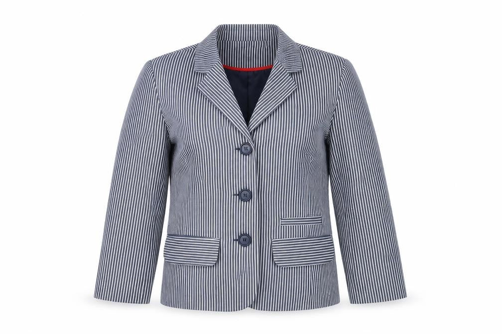 Primark Womens Blue Striped  Jacket  Size 8