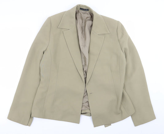 CCDK Womens Green   Jacket Blazer Size 14