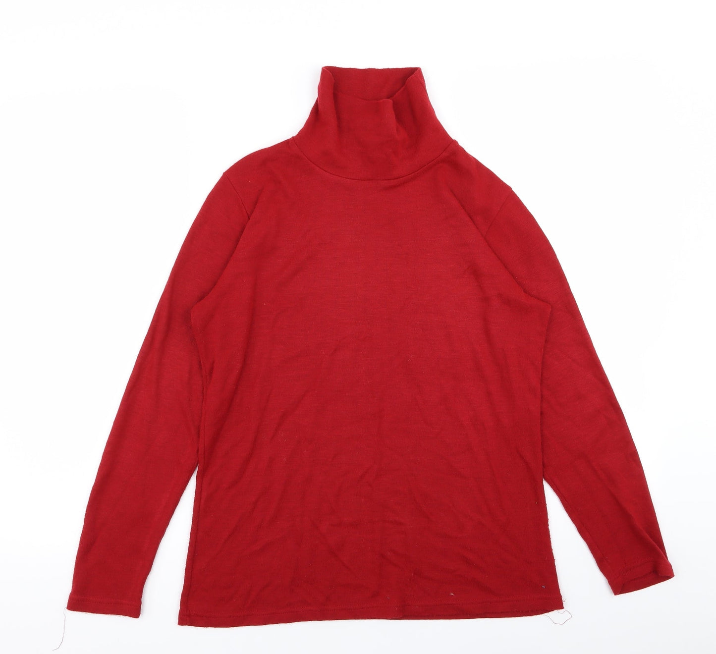afibel Womens Red   Basic T-Shirt Size 14