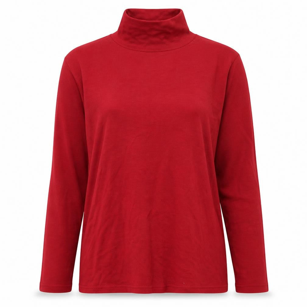 afibel Womens Red   Basic T-Shirt Size 14