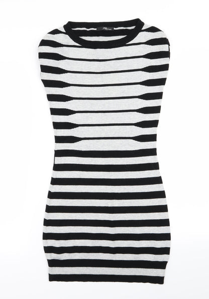 Preloved Jane Norman Womens Multicoloured Striped  Bodycon  Size 10 - Front