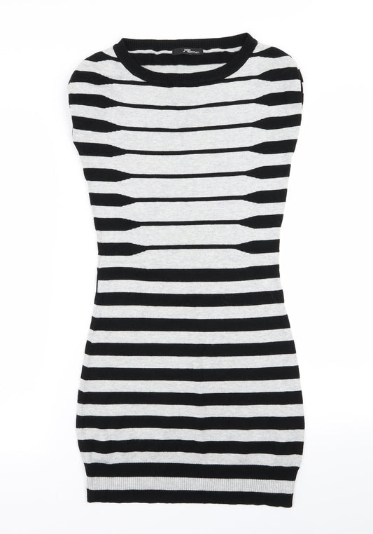 Jane Norman Womens Multicoloured Striped  Bodycon  Size 10