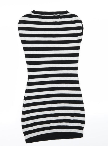 Preloved Jane Norman Womens Multicoloured Striped  Bodycon  Size 10 - Back