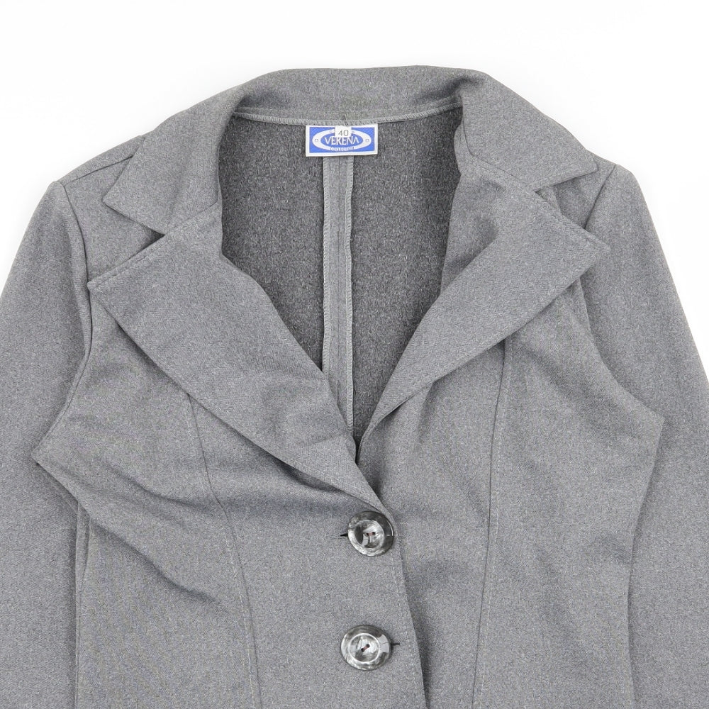 verena Womens Grey   Jacket Blazer Size 12