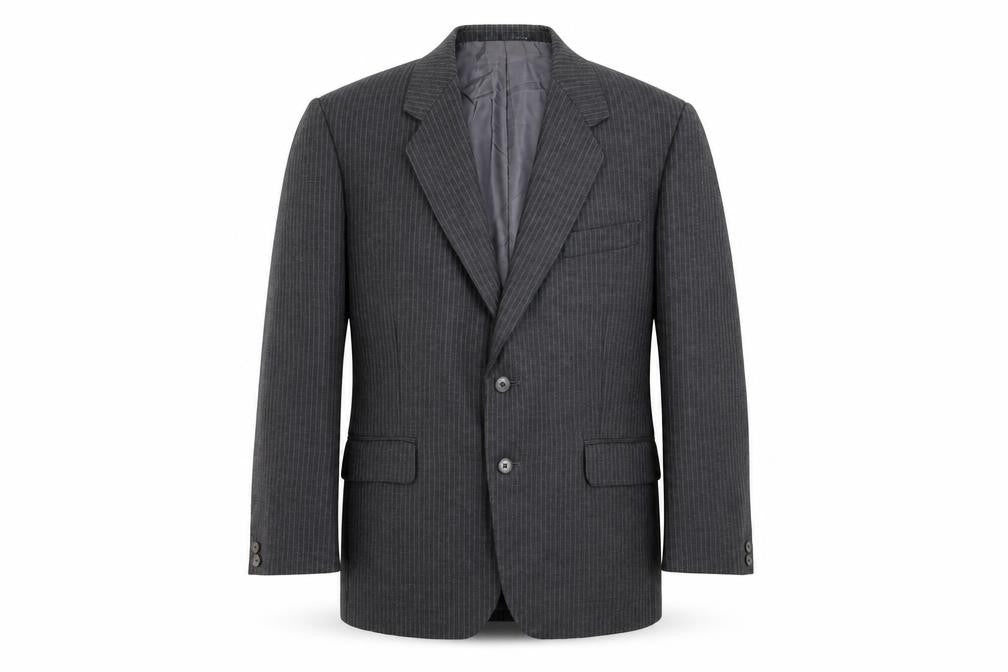 joe hind Mens Grey Striped  Jacket Blazer Size 36