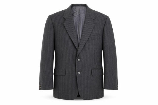 joe hind Mens Grey Striped  Jacket Blazer Size 36
