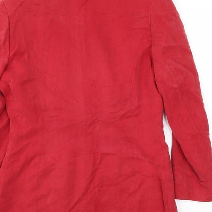 Preloved EQUATION  Womens Red   Jacket Blazer Size 10 - Label