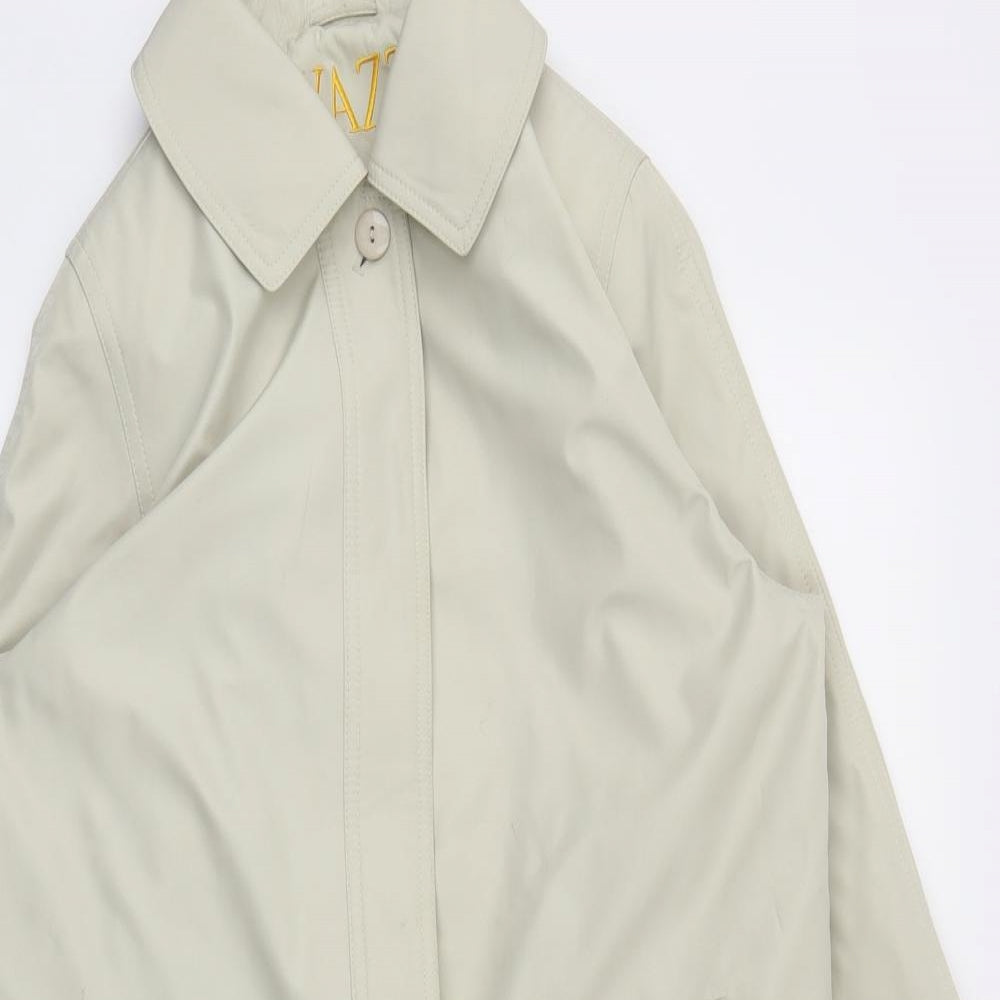 YAZZ Womens Beige Paisley  Jacket Coat Size 12