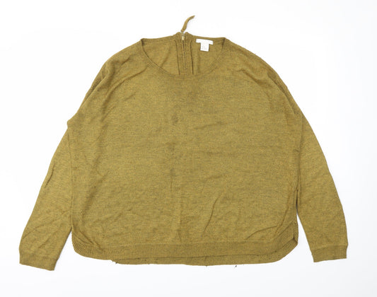 H&M Womens Green   Pullover Jumper Size M