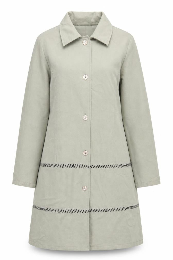 Chilli Pepper Womens Beige   Jacket Coat Size S