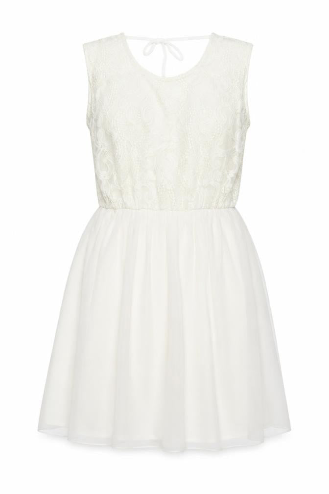 RIBBON  Womens Ivory   Fit & Flare  Size 12