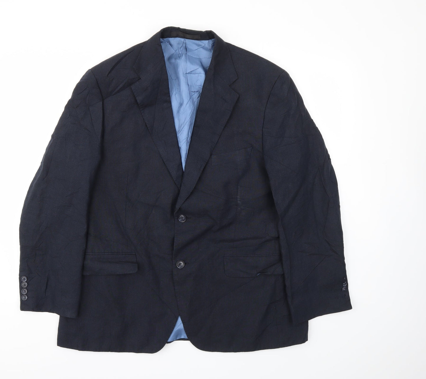 M&S Mens Blue   Jacket Blazer Size 42