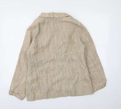 PASTY SEDDON  Womens Beige   Jacket Blazer Size 14