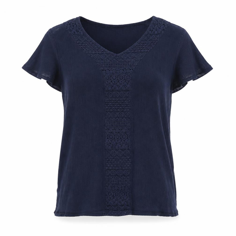 Maxi Blue Womens Blue   Basic T-Shirt Size L