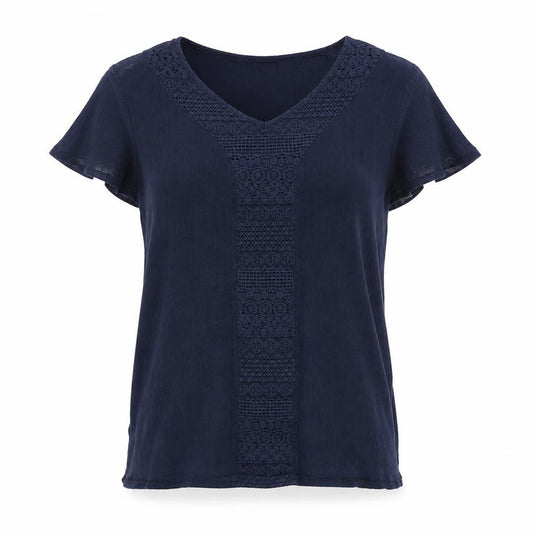 Maxi Blue Womens Blue   Basic T-Shirt Size L