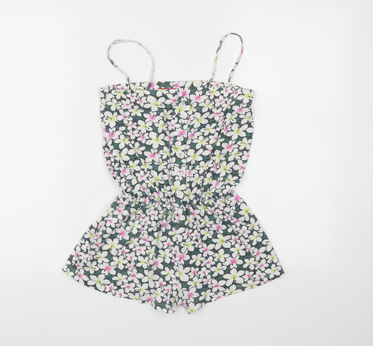 YD Girls Multicoloured Floral  Jumpsuit One-Piece Size 9-10 Years