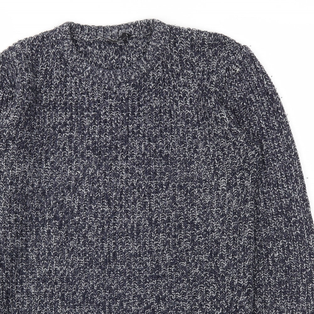 Cedar Wood State Mens Blue   Pullover Sweatshirt Size S